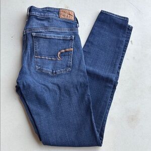 American Eagle Blue Skinny Jeans Classic Fit